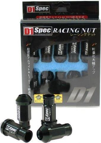 MTuning_F Nuts D1SPEC Replica Race M12x1.25 negru