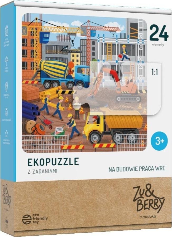 Muduko Eco-puzzle din două piese Şantierul este în plină desfăşurare