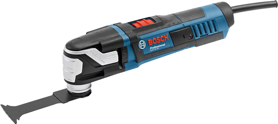 Multicutter Bosch Professional GOP 55-36, 550 W, turatie reglabila + valiza profesionala cu accesorii