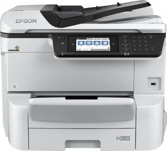 Multifunctional inkjet color Epson WorkForce Pro WF-C8610DWF, Duplex, Retea, Wireless, A3