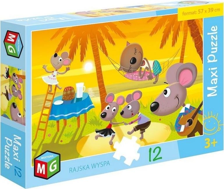 Multigame Maxi Puzzle 12 Insula Paradisului