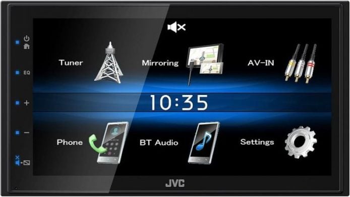 Radio, CD, DVD player auto - Multimedia auto, JVC, USB, Functie oglindire, Touchscreen, Negru