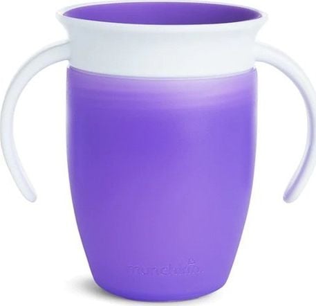 Munchkin Non-Spill Cup 360 Training cu manere 207ml violet