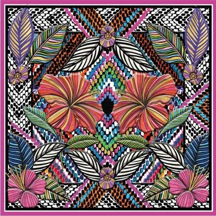 Museums &amp; Galleries Karnet kwadrat z kopertą Floral Embroidery