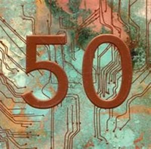 Museums & Galleries Karnet kwadrat z kopertą Urodziny 50