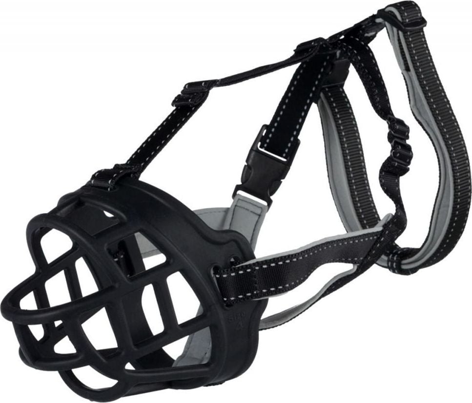 Muzzle Muzzle Flex, silicon, L, negru