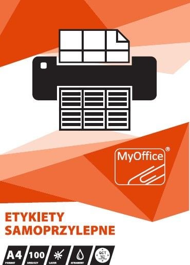 Etichete MyOffice A4 MyOFFICE 105 X 42,4 MM (100)