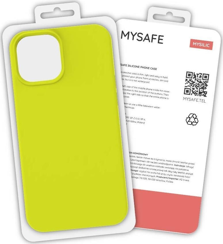 Mysafe CUTIE GALBENĂ IPHONE 13 MINI CUTIE SILICON MYSAFE