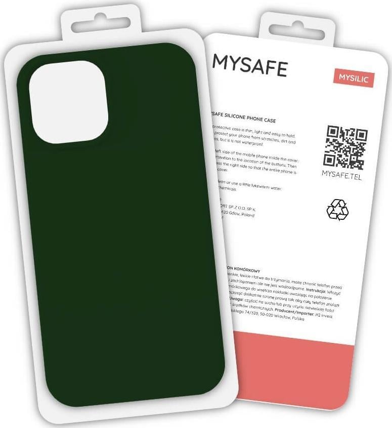 Mysafe CUTIE VERDE ÎNCHIS CUTIE IPHONE 13 MINI SILICON MYSAFE