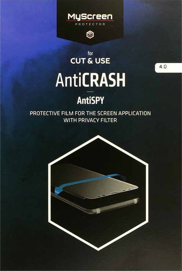 MyScreen Protector MS CUT&amp;USE folia antiCRASH antiSPY 4.0 7`