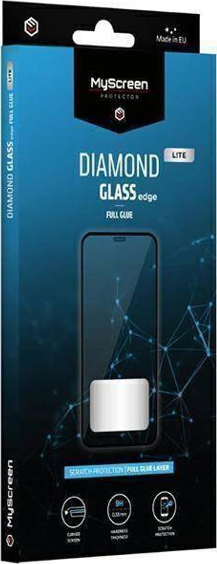 Protector MyScreen Sticlă temperată MyScreen Diamond Glass Edge Lite FG Realme 11 negru/negru Lipici complet