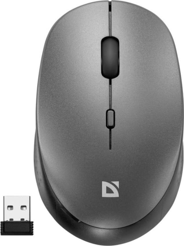 Mouse Defender Mouse fără fir Defender AURIS MB-027 optic fără clic silențios 1600 dpi gri