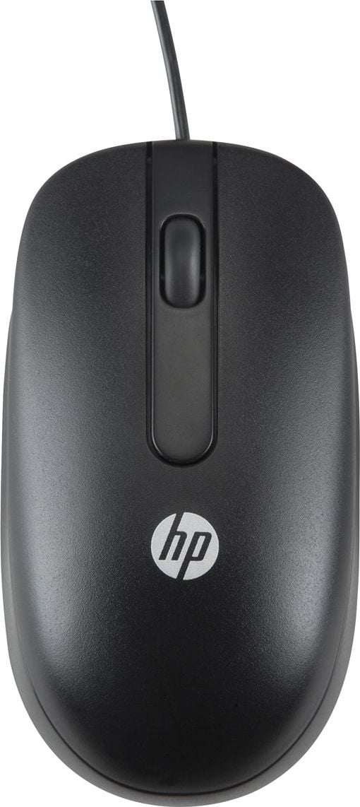 Mouse HP (672654-001), Laser, USB, cu fir, 1000 DPI, 2 butoane, Negru