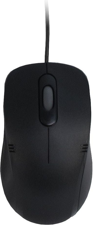 Mouse Inter-Tech Eterno M-3026, Optic, USB, cu fir, 1000 DPI, 3 butoane, Negru