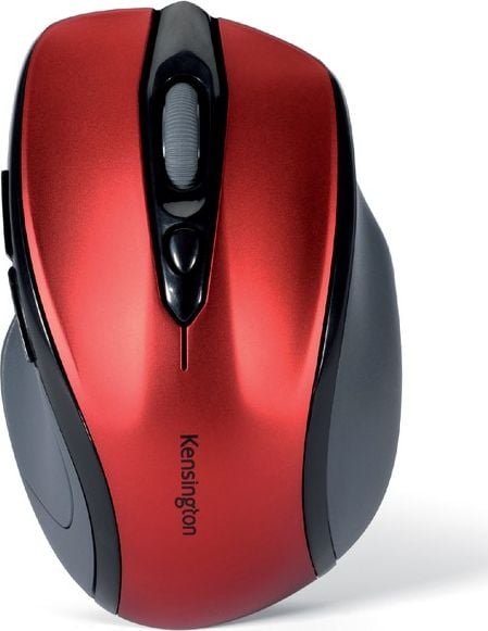 Mouse - Mouse Kensington Pro Fit K72422WW, Optic, fara fir, USB, 1750 DPI, 6 butoane, Negru si Rosu