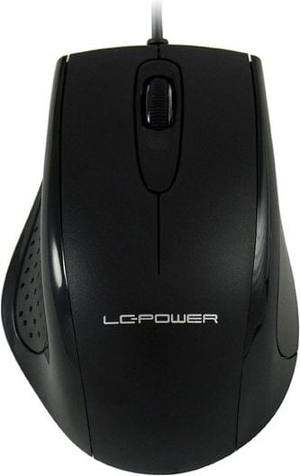 Mouse LC-Power M710B, 509801, Optic, USB, cu fir, 800 DPI, 3 butoane, Negru