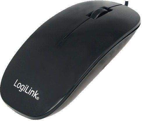 Mouse Logilink Id0063, Optic, USB, cu fir, 1000 DPI, Negru