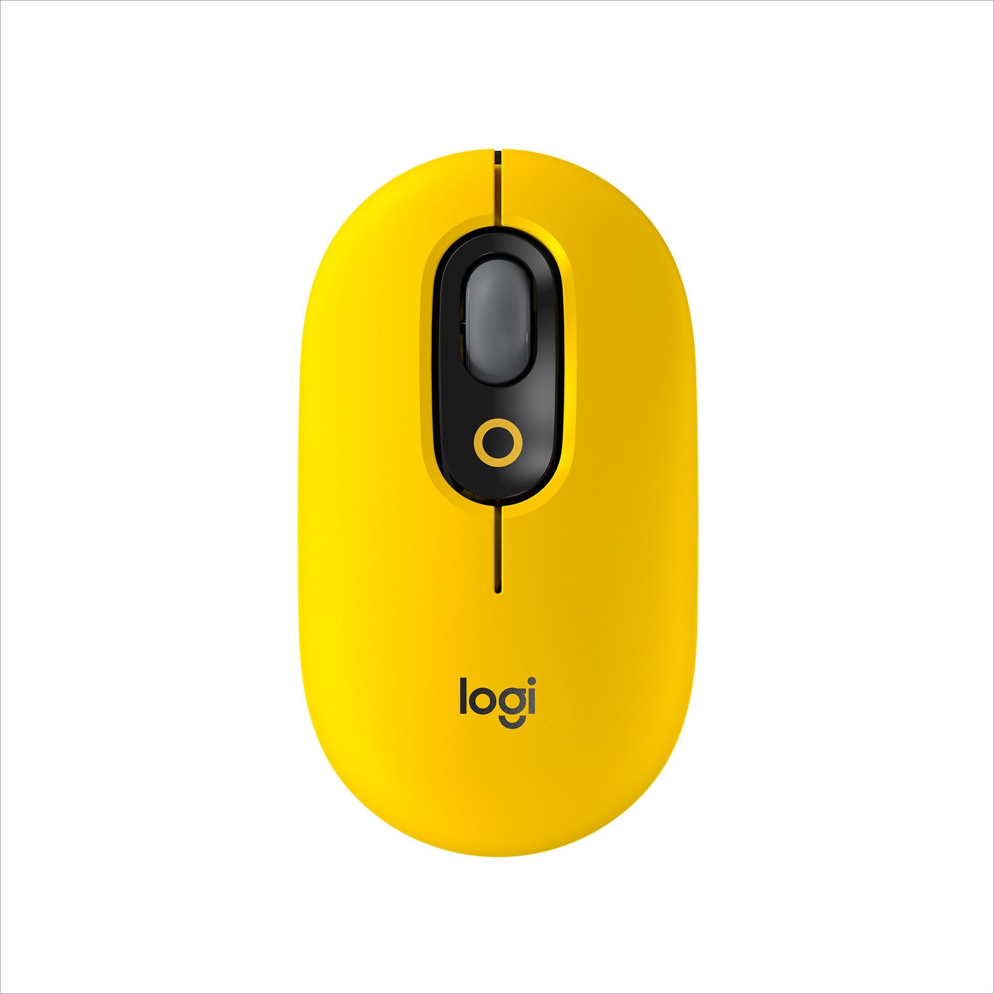 Mouse wireless Logitech Pop Blast, Ambidextru, Galben