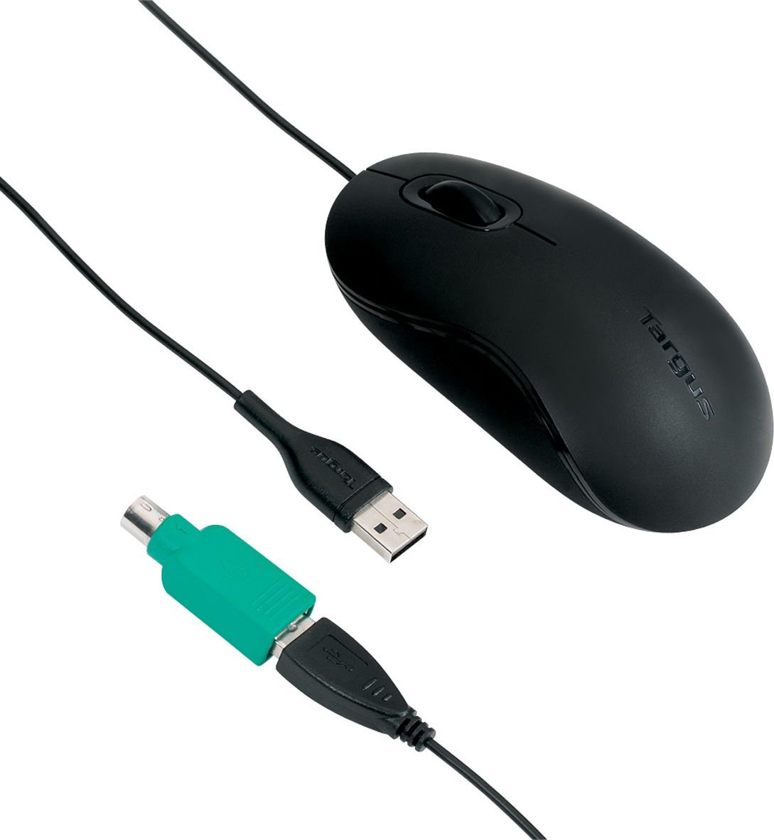 Mouse Targus Juoda AMU30EUZ, Optic, USB, cu fir, 1000 DPI, 3 butoane, Negru