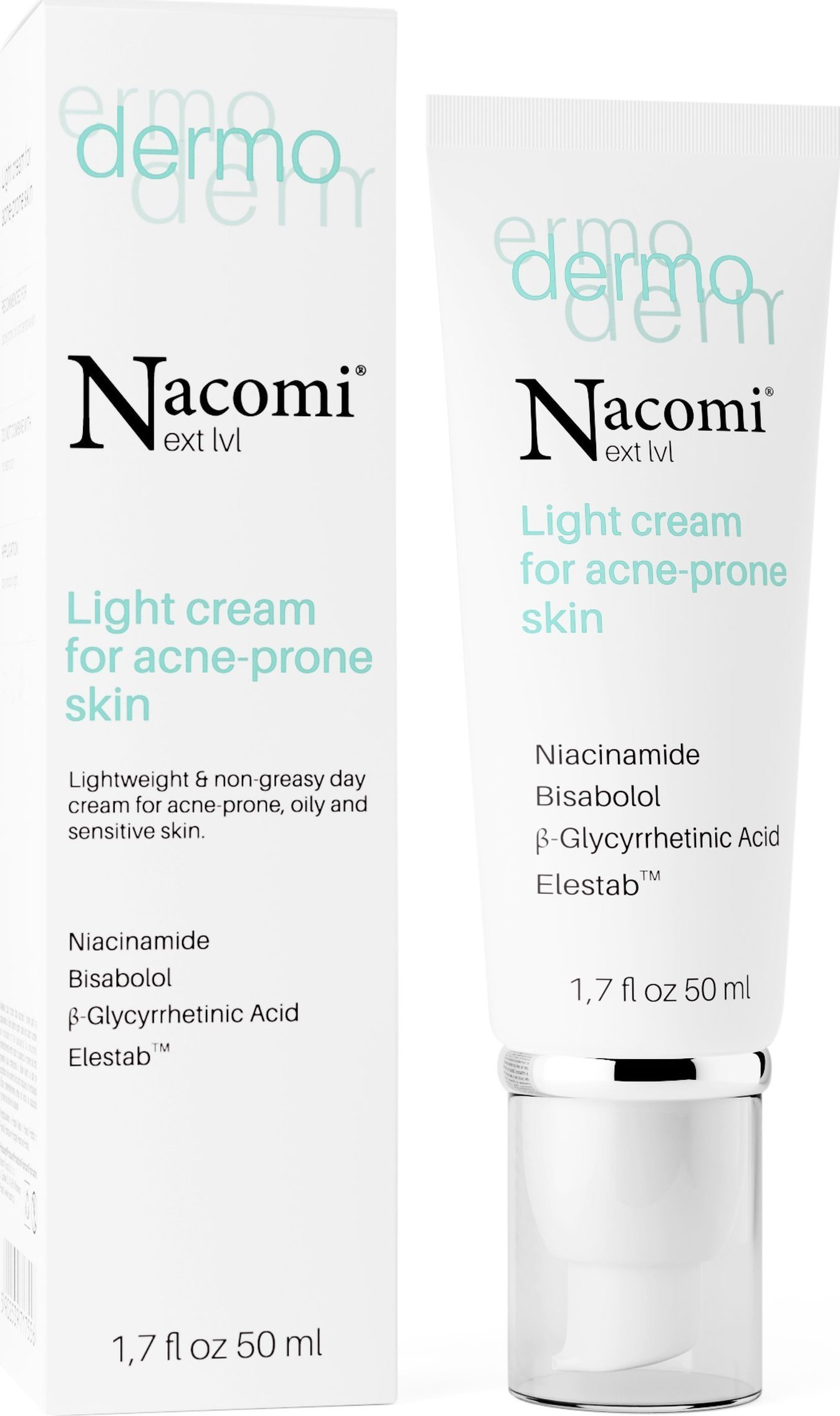 Nacomi Crema usoara pentru ten acneic - 50ml - Nacomi Dermo