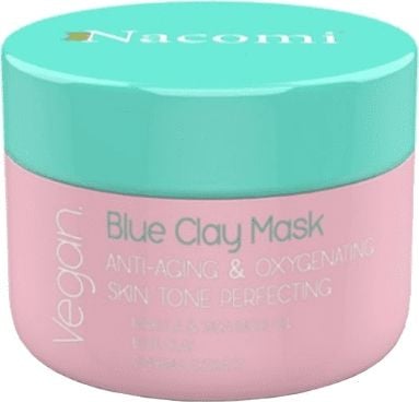 NACOMI_Vegan Albastru Clay Mask Anti Aging Oxygenating masca albastru rid oxigenarea 50ml