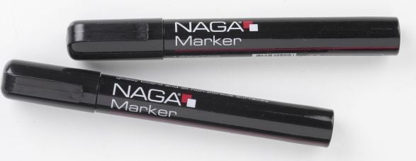 Markere - MARKER CRETA NAGA 2X3 NAGA 10 MM 2 BUC., NEGRU