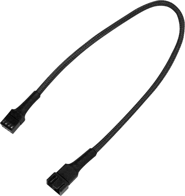 Cablu nanoxia 4 pini negru extensie PWM 30cm (900100011)