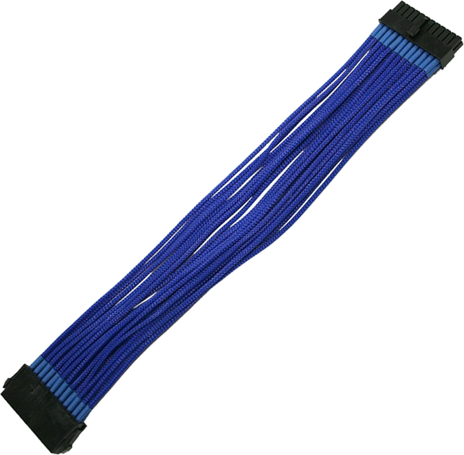 Cablu si adaptor pentru PC Nanoxia 24-Pin ATX- 30cm albastru (900200024)