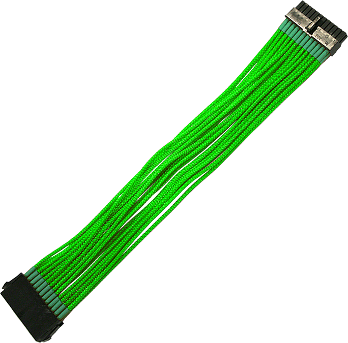 Cablu nanoxia 24-Pin ATX-extensie 30cm, verde neon (NX24V3ENG)