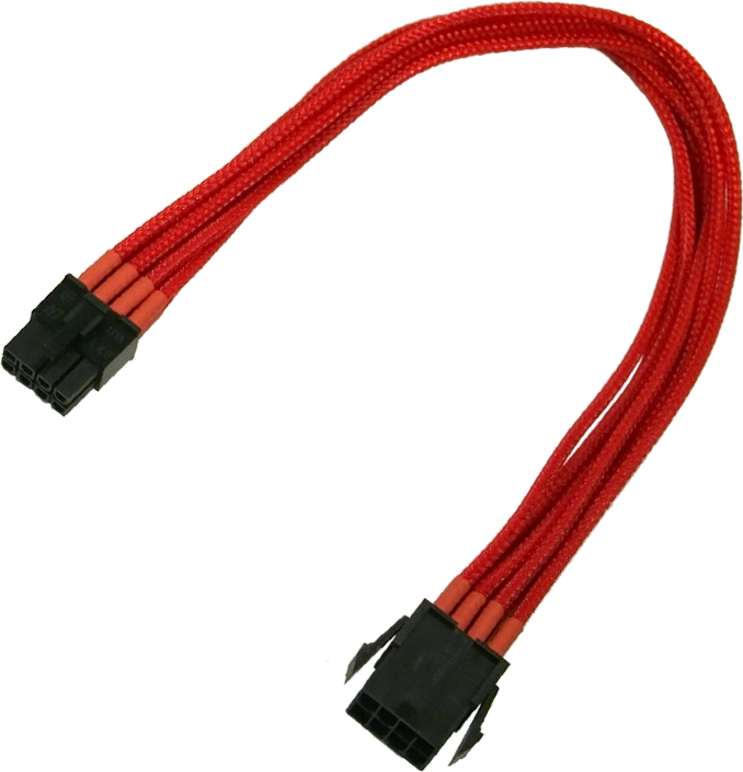 Cablu nanoxia 8-Pin PCI-E extensie 30cm, rosu (900300022)