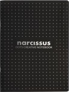 Narcissus Zeszyt A4/48K kropka czarny (6szt) NARCISSUS