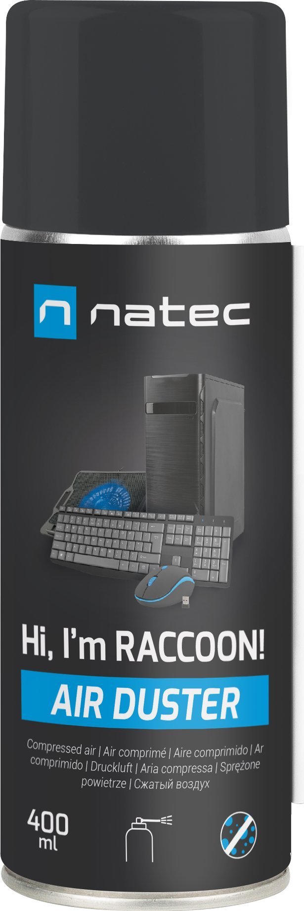 Natec SPRĘŻONE POWIETRZE NATEC RACCOON AIR 400 ML