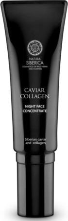 Crema de noapte antirid, Natura Siberica, Caviar/Colagen, 25-30 ani, 30 ml