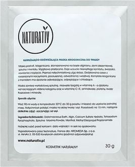 Naturativ Cryogenic Face Mask masca de fata hidratanta si revigoranta 30g