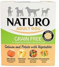 Hrana umeda pentru caini Naturo Grain Free Adult, Somon si cartof, 400g