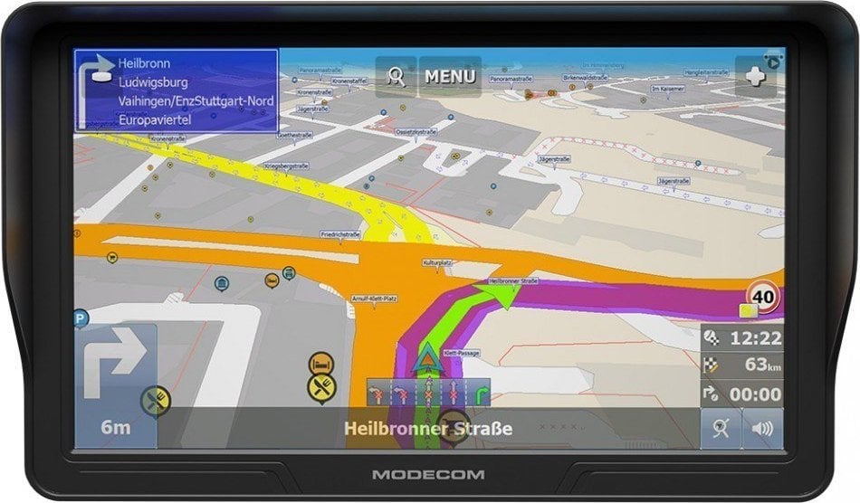 Nawigacja GPS Modecom Nawigacja samochodowa + MapFactor mapy Europy FreeWAY CX 9.3