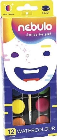 Nebulo Vopsele acuarela 12 culori NEBULO