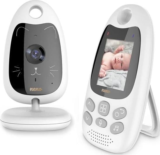Monitoare video bebelusi - Monitor pentru bebelusi Neno Gato 2,bidirecțional, 260 m, reîncărcabilă,
alb,
Fără fir
