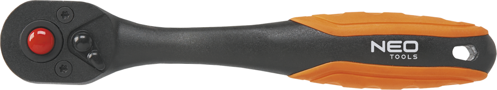Neo Grzechotka standardă curbă cu șaizeci și patru de grade ¼ inch de 150 mm (08-514) Neo este un producător cunoscut de unelte și echipamente de calitate. Grzechotka, sau cheia cu clichet, este un instrument foarte util în orice trusă de scule. Ac
