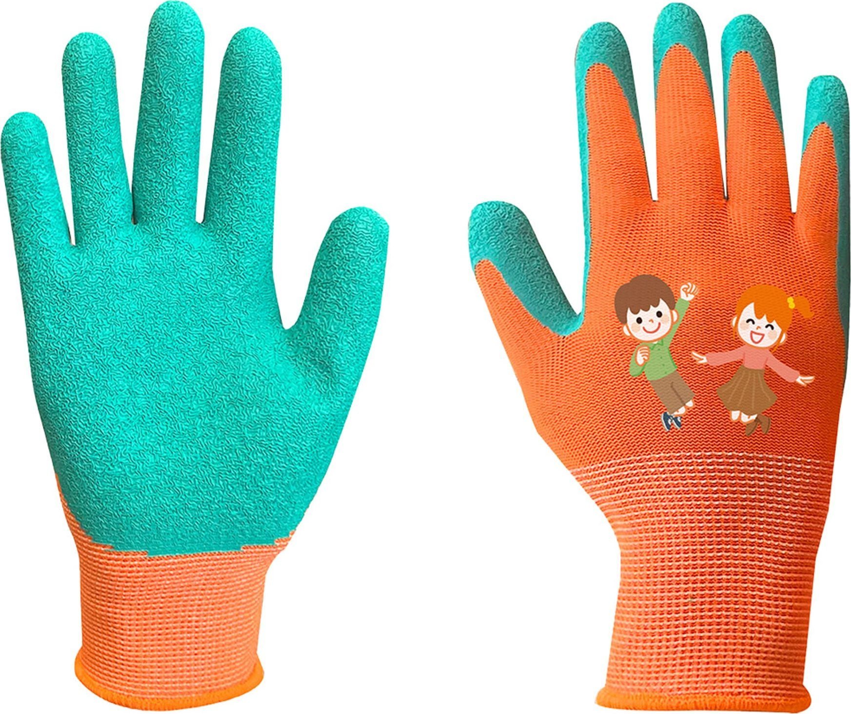 Neo Rękawice robocze (Rękawice robocze dla dzieci, poliester pokryty lateksem (crincle), rozmiar 3)