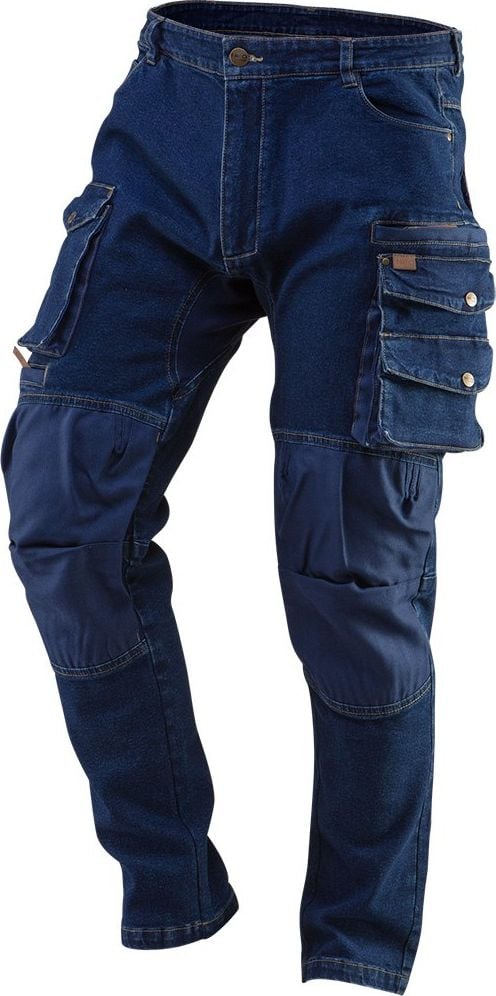 Neo Spodnie robocze DENIM, wzmocnienia na kolanach, rozmiar XXXL