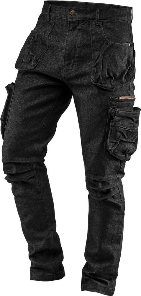 Neo Spodnie robocze (Spodnie robocze 5-kieszeniowe DENIM, czarne, rozmiar L)