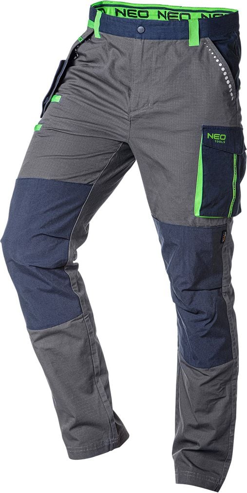 Pantaloni Neo Work (pantaloni de lucru PREMIUM, 100% bumbac, ripstop, mărimea L)