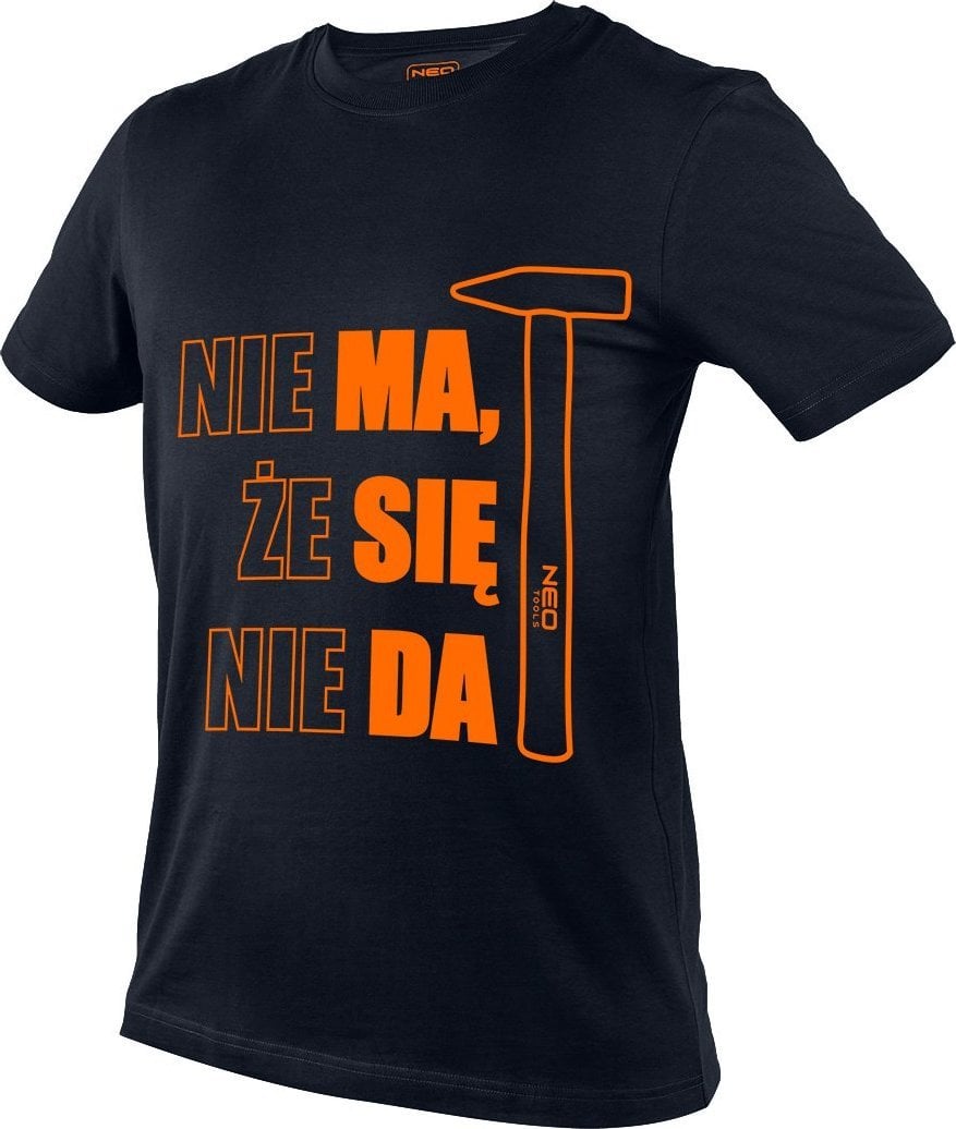 Neo T-shirt z nadrukiem, MA SIĘ DA, rozmiar L