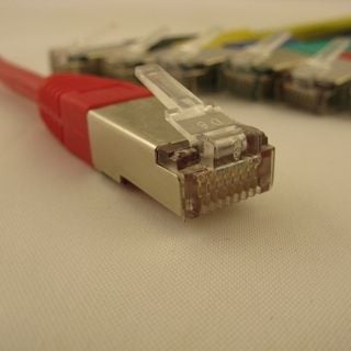 Cablu de retea patch cable Netrack RJ45, snagless boot, Cat 5e FTP, 2m red