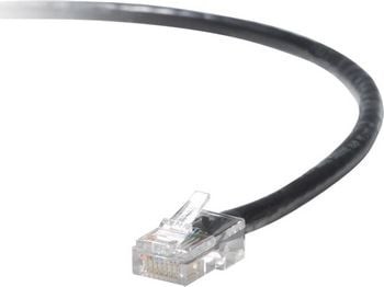 Cablu de retea cu caseta de protectie , Netrack , RJ45 Cat 5e UTP, 3m , negru