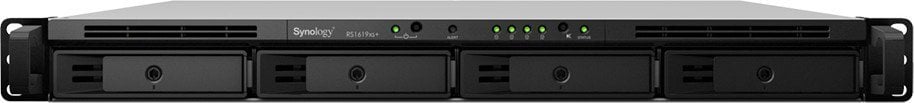 Network Attached Storage Synology 1U RackStation RS1619xs+, Procesor Intel Xeon D-1527 @2.2Ghz, 8 GB DDR4, 4-Bay, 4 x Gigabit LAN, 2 x USB 3.0, 1 x eSATA, PCIe Expansion