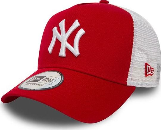New Era New York Yankees Clean A Frame Trucker Cap roșu și alb (11588488)