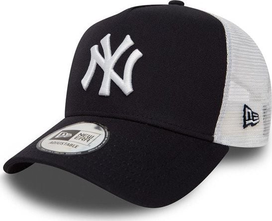 New Era, Sapca cu capsa pe partea din spate si logo New York Yankees, Negru/Alb, 55.8-61.5 CM Standard