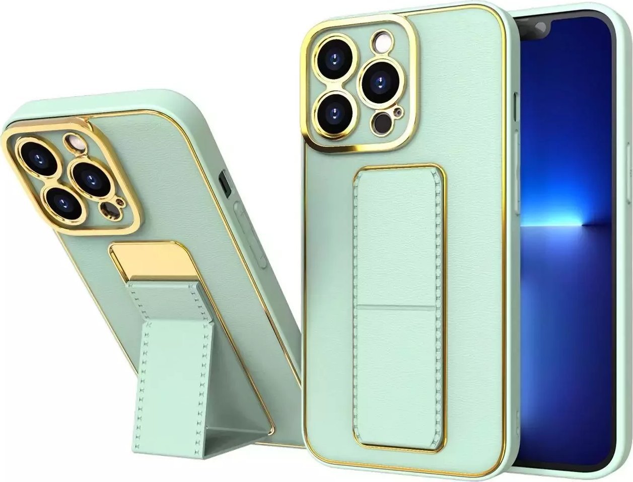 New Kickstand Case etui do Samsung Galaxy A12 5G z podstawką zielony